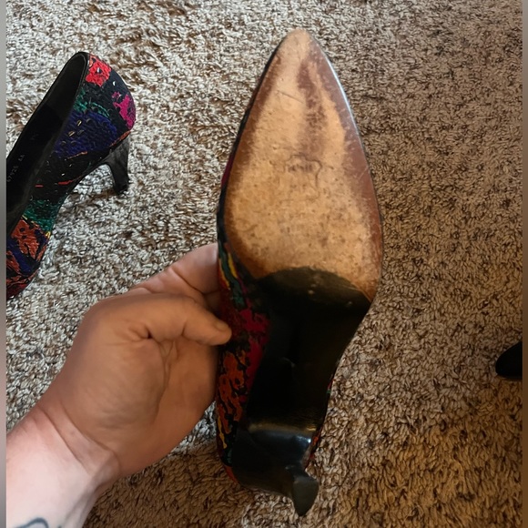 Vintage Stuart Weitzman heels with sparkle! Size‎ 7.5 - Picture 4 of 8